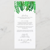 Green Leaf Canopy Wedding Menu (Voorkant)