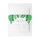 Green Leaf Canopy Wedding Uitnodigingen Wikkel (Voorkant Voorbeeld)