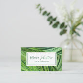 Green Leaf Classic Visitekaartje (Staand voorkant)