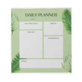 Green Leaf Daily Planner Notitieblok (Voorkant)
