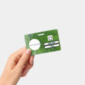 Green Leaf Detail Aangepaste Naam Afbeelding Medew Badge (Handheld)