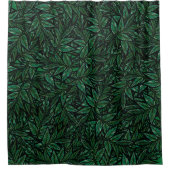 Green Leaf Douchegordijn (Voorkant)