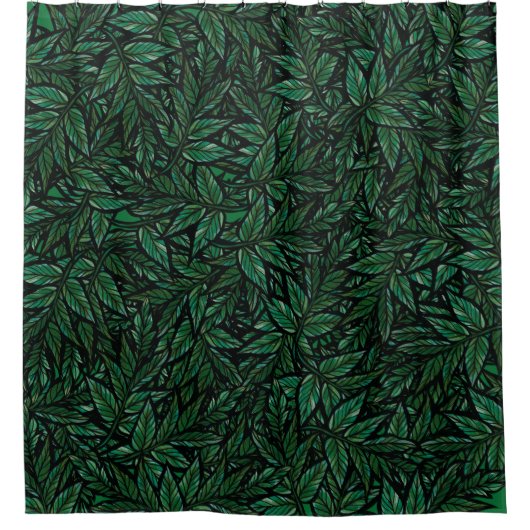Green Leaf Douchegordijn (Voorkant)