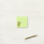 Green Leaf Eaters Cute Cartoon Bugs Post-it® Notes (Op bureau)