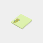 Green Leaf Eaters Cute Cartoon Bugs Post-it® Notes (Schuin)