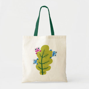 Green Leaf Eaters Cute Cartoon Bugs Tote Bag