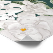 Green Leaf Floral Printable Wedding Welkom Poster (Hoek)