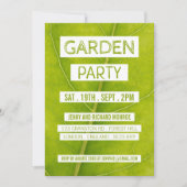 Green Leaf, Garden Party Kaart (Voorkant)