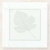 Green Leaf Glazen Onderzetter (Achterkant)