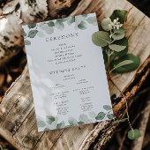 Green Leaf huwelijksceremonie of receptie programm