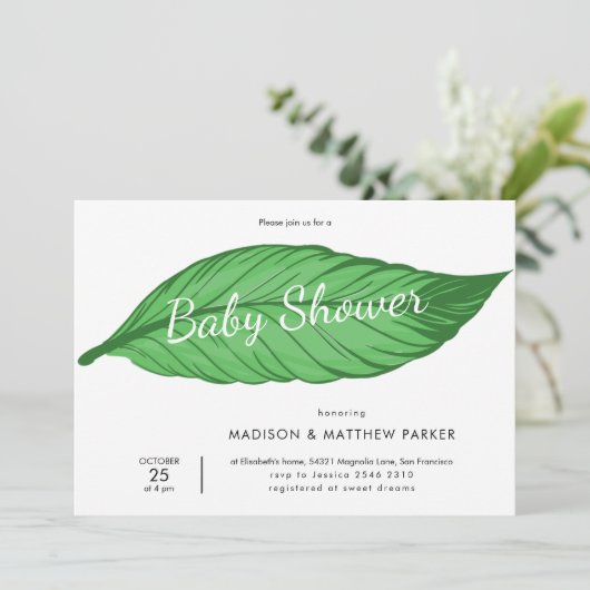 Green Leaf Kaart (Staand voorkant)