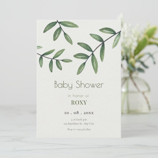 Green Leaf Kaart (Staand voorkant)