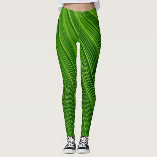 Green Leaf Leggings (Voorkant)