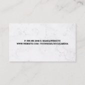 Green Leaf Logo | Landscaper Working in Garden Visitekaartje (Achterkant)