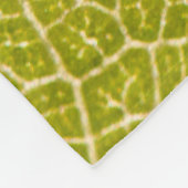Green Leaf Macro Fleece Blanket Deken (Hoek)