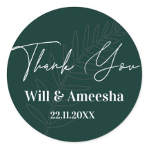 Green Leaf minimalistische Sticker