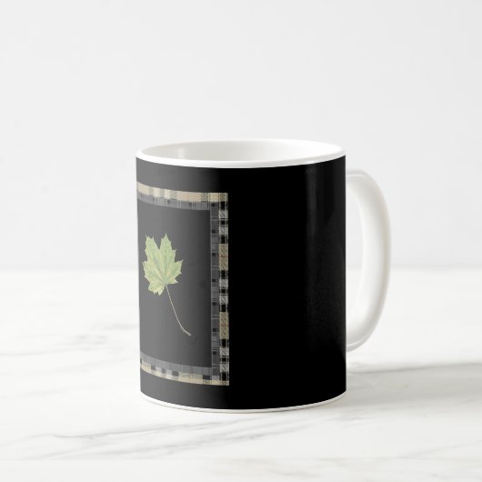 GREEN LEAF MOTIF KOFFIEMOK (Voorkant rechts)