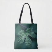 Green Leaf Natuur Foto Tote Bag (Voorkant)
