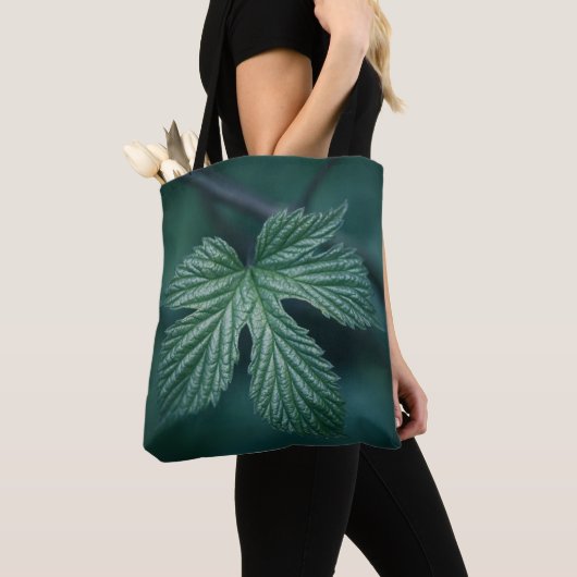 Green Leaf Natuur Foto Tote Bag (Dichtbij)