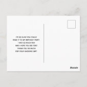 Green Leaf Palm Frond Closeup Foto Dank u Briefkaart (Achterkant)