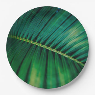 Green Leaf Palm Frond Tropische Natuur Foto Papieren Bordje