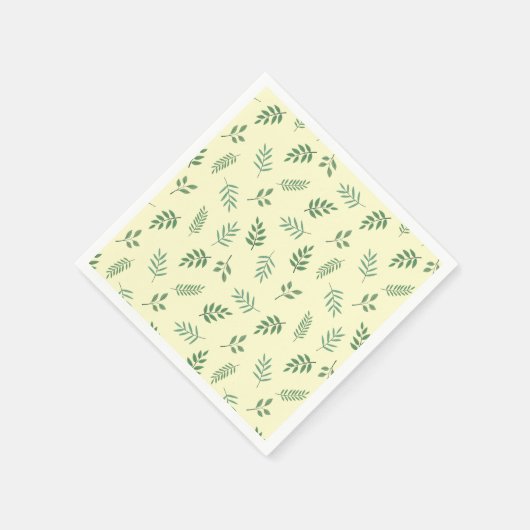 Green Leaf Party servetten – frisse botanische loo (Hoek)