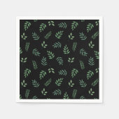 Green Leaf Party servetten – frisse botanische loo (Voorkant)