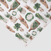 Green Leaf Pattern 14 Herbs Tissuepapier (Detail)