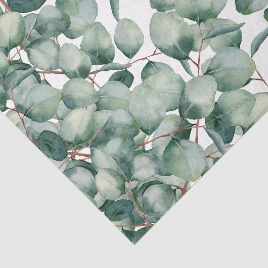 Green Leaf Pattern 20 Tissuepapier (Detail)