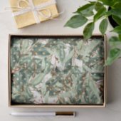 Green Leaf Pattern 25 Tissuepapier (Geschenk)