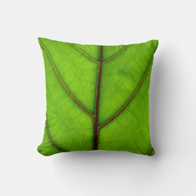 Green Leaf Pillow Kussen (Voorkant)
