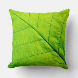 Green Leaf Pillow Kussen
