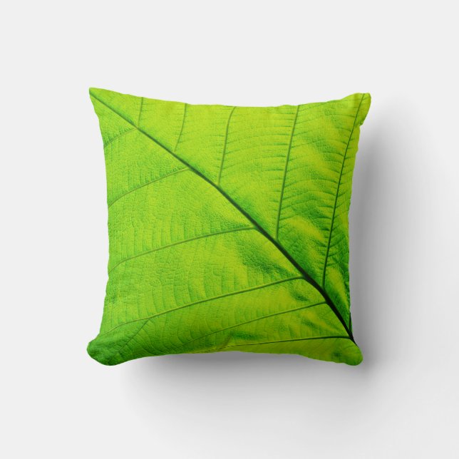 Green Leaf Pillow Kussen (Voorkant)