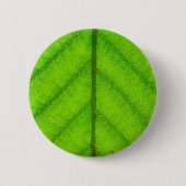 Green Leaf Round Button (Voorkant)