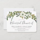 Green Leaf Rustic Country Rehearsal Dinner Kaart (Voorkant)