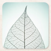 Green Leaf Skeleton Kartonnen Onderzetters (Voorkant)