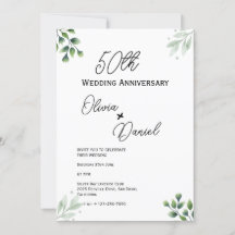 Green Leaf' Standaard 50e bruiloft Jubileum