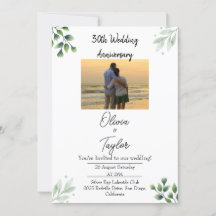 Green Leaf' Standard 30th Wedding Anniversary