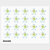 Green Leaf Ster Sticker (Vel)