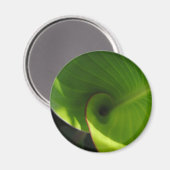 Green Leaf Swirl Magneet (Voorkant / Achterkant)