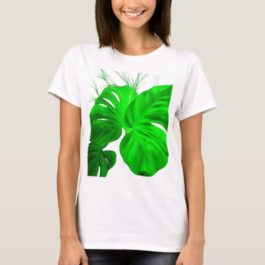 green leaf  t-shirt (Voorkant)