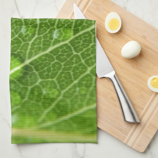 Green Leaf Theedoek (Quarter Fold)