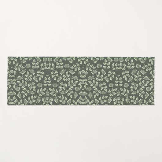 Green Leaf Toile Yoga Mat (Voorkant (horizontaal))