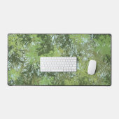 Green Leaf Trees With Blue Sky Peaking Through Art Bureaumat (Keyboard & Muis)