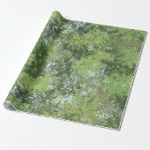 Green Leaf Trees With Blue Sky Peaking Through Art Cadeaupapier (Uitgerold)