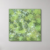 Green Leaf Trees With Blue Sky Peaking Through Art Canvas Afdruk (Voorkant)