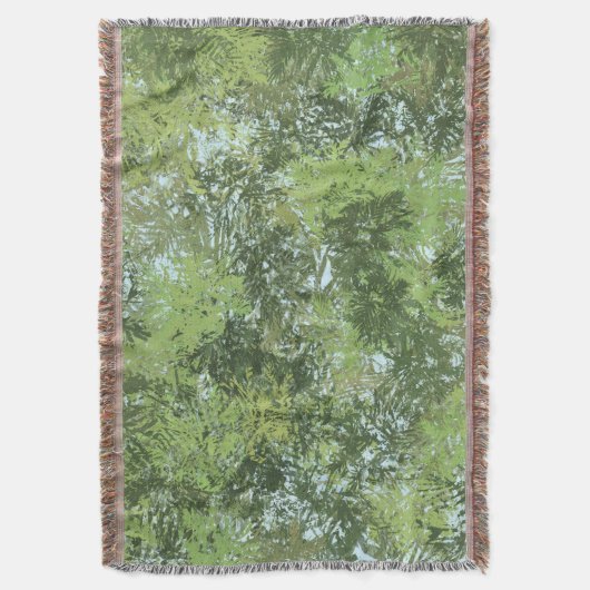 Green Leaf Trees With Blue Sky Peaking Through Art Deken (Voorkant Verticaal)