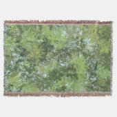 Green Leaf Trees With Blue Sky Peaking Through Art Deken (Voorkant)