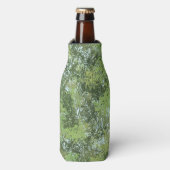 Green Leaf Trees With Blue Sky Peaking Through Art Flesjeskoeler (Fles Voorkant)