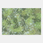 Green Leaf Trees With Blue Sky Peaking Through Art Inpakpapier Vel (Voorkant)